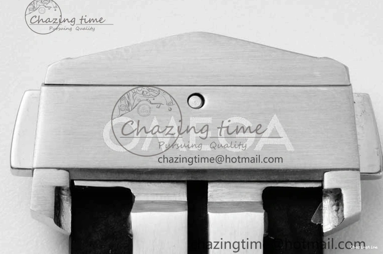 0111 Breathable Speedmaster Racing Master SS HKF Best Edition White Dial on Black Rubber Strap A 7815